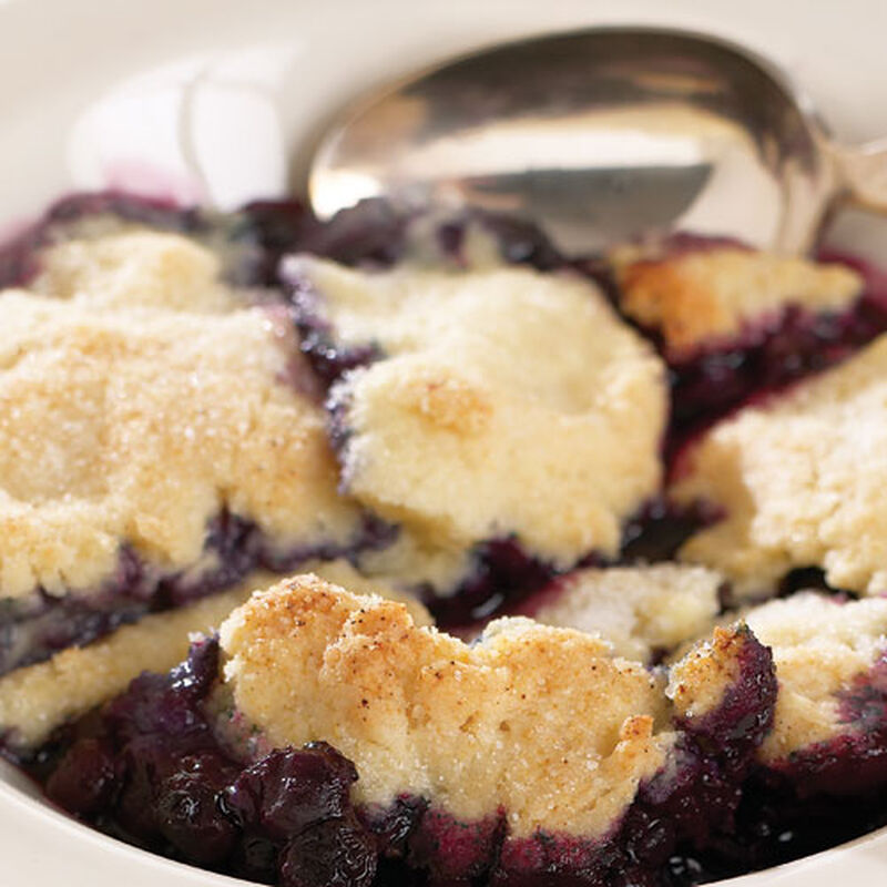 Wild Maine Blueberry Cobbler