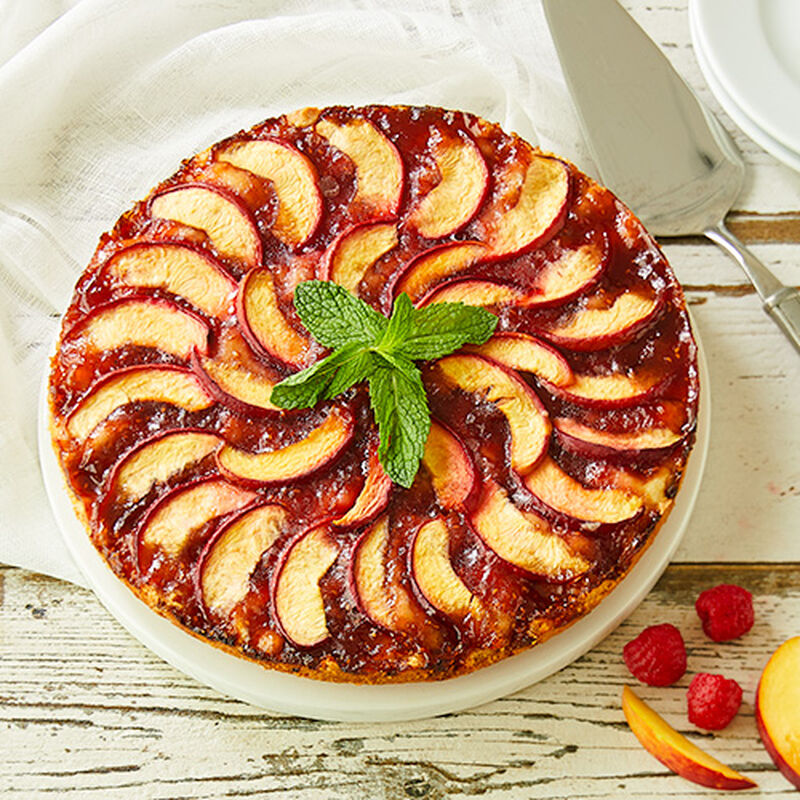 Raspberry Peach Torte